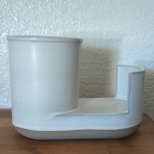 Hearth & Hand Stoneware Label in Beige with Black Print